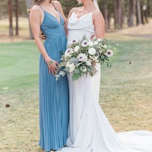 Dusty Blue bridesmaids dress